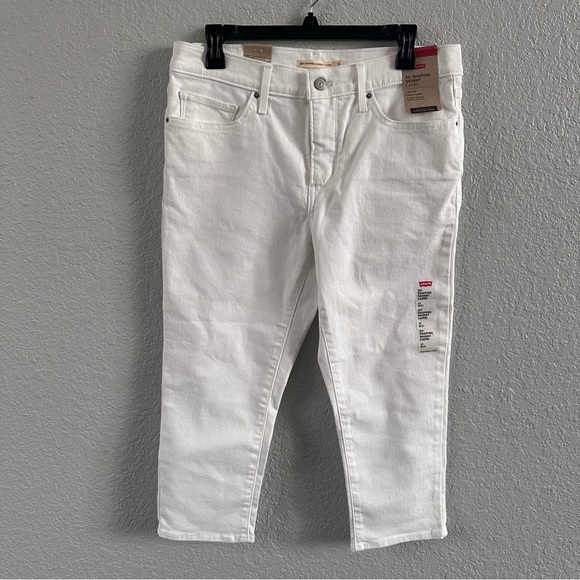 Levi's Denim - Levi’s 311 Shaping Skinny Capri Jeans White Mid Rise Size 12 W31 NWT
